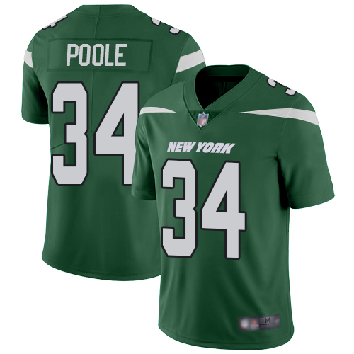 New York Jets Limited Green Youth Brian Poole Home Jersey NFL Football 34 Vapor Untouchable